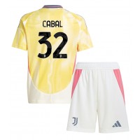 Camisa de time de futebol Juventus Juan Cabal #32 Replicas 2º Equipamento Infantil 2024-25 Manga Curta (+ Calças curtas)